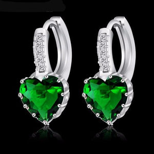Silver Zircon Earrings - SexyBling