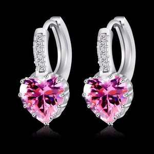 Silver Zircon Earrings - SexyBling