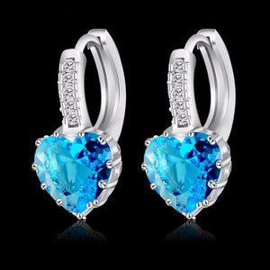 Silver Zircon Earrings - SexyBling