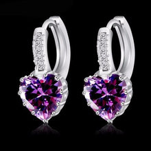 Load image into Gallery viewer, Silver Zircon Earrings - SexyBling