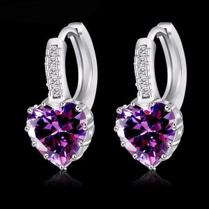 Silver Zircon Earrings - SexyBling