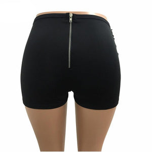 Hot Zipper Closure Denim Shorts - SexyBling