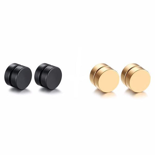 Magnetic Round Stud Earrings - SexyBling