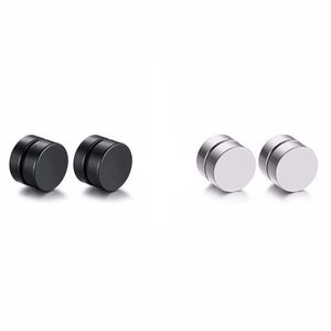 Magnetic Round Stud Earrings - SexyBling