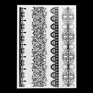 Black Ink Henna Temporary Tattoo - SexyBling