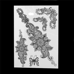 Black Ink Henna Temporary Tattoo - SexyBling