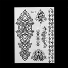Load image into Gallery viewer, Black Ink Henna Temporary Tattoo - SexyBling
