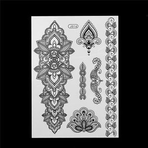 Black Ink Henna Temporary Tattoo - SexyBling