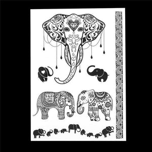 Black Ink Henna Temporary Tattoo - SexyBling