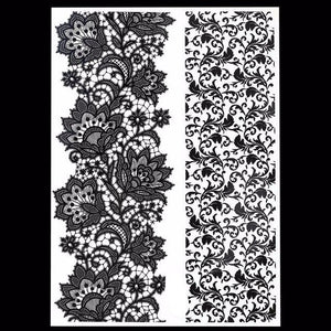Black Ink Henna Temporary Tattoo - SexyBling