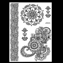 Load image into Gallery viewer, Black Ink Henna Temporary Tattoo - SexyBling