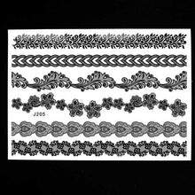 Load image into Gallery viewer, Black Ink Henna Temporary Tattoo - SexyBling