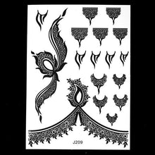 Load image into Gallery viewer, Black Ink Henna Temporary Tattoo - SexyBling