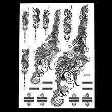 Load image into Gallery viewer, Black Ink Henna Temporary Tattoo - SexyBling