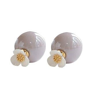 Pearl Flower Earrings For Women - SexyBling