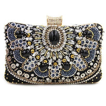 Load image into Gallery viewer, Sexy Diamond Chain Beaded Clutch - SexyBling