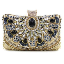 Load image into Gallery viewer, Sexy Diamond Chain Beaded Clutch - SexyBling