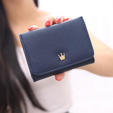 Load image into Gallery viewer, Elegant Crown Mini Fold Wallet - SexyBling