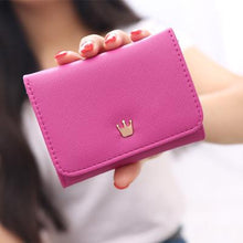 Load image into Gallery viewer, Elegant Crown Mini Fold Wallet - SexyBling