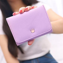 Load image into Gallery viewer, Elegant Crown Mini Fold Wallet - SexyBling