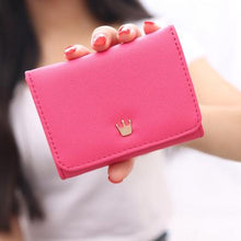 Load image into Gallery viewer, Elegant Crown Mini Fold Wallet - SexyBling