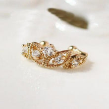 Load image into Gallery viewer, Cutout Flower Crown Crystal Earrings - SexyBling