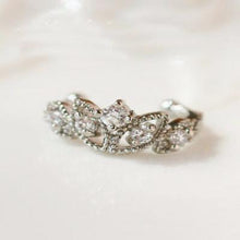 Load image into Gallery viewer, Cutout Flower Crown Crystal Earrings - SexyBling