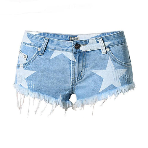 Feisty Frayed Tassel Denim Short - SexyBling