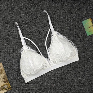 Sexy Strap Lace Padded Bralette - SexyBling