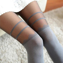 Load image into Gallery viewer, Cute Chiffon False High Pantyhose - SexyBling