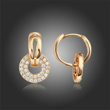 Load image into Gallery viewer, Circle Paved Zircon  Earrings - SexyBling
