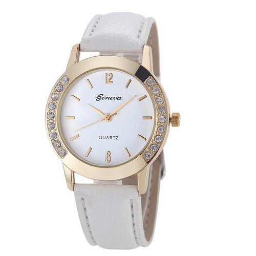 Diamond Analog Female Brand Watch - SexyBling