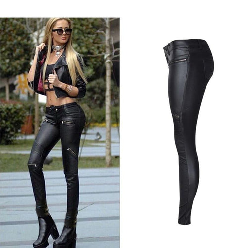 Bold Low Rise Skinny Black Jeans - SexyBling