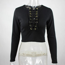Load image into Gallery viewer, Hot Knitted Cross Crop Top - SexyBling