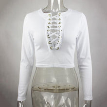 Load image into Gallery viewer, Hot Knitted Cross Crop Top - SexyBling