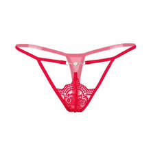 Load image into Gallery viewer, Spicy Lace Pearl Hollow G String - SexyBling