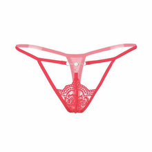 Load image into Gallery viewer, Spicy Lace Pearl Hollow G String - SexyBling