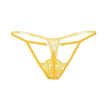 Load image into Gallery viewer, Spicy Lace Pearl Hollow G String - SexyBling