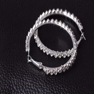 Austrian Crystal Hoop Earrings - SexyBling