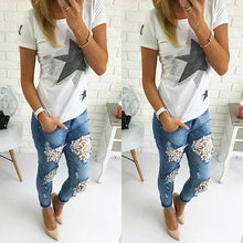 Load image into Gallery viewer, NEW Ripped High Waist Stretch Jeans - SexyBling