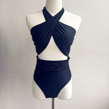 Load image into Gallery viewer, Exotic Bandage High Waist Tankini - SexyBling