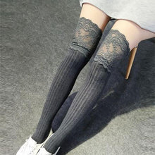 Load image into Gallery viewer, Hot Stay Up Thigh High Nighclub Stockings - SexyBling