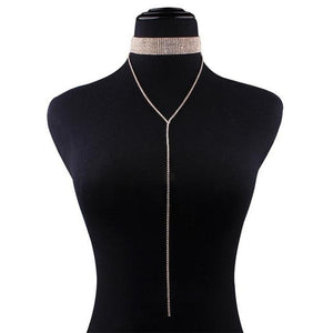Crystal Choker Necklace - SexyBling
