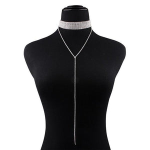 Crystal Choker Necklace - SexyBling