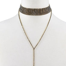 Load image into Gallery viewer, Crystal Choker Necklace - SexyBling