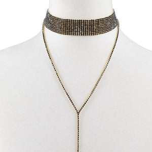 Crystal Choker Necklace - SexyBling