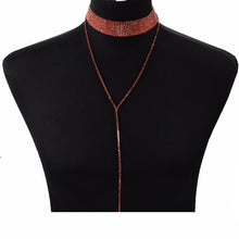 Load image into Gallery viewer, Crystal Choker Necklace - SexyBling