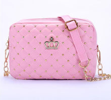 Load image into Gallery viewer, High Quality PU Leather Rivet Chain Shoulder Bag - SexyBling