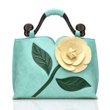 Load image into Gallery viewer, Vintage Leather Grand Rose Shoulder Bag - SexyBling