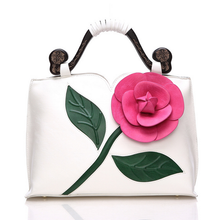 Load image into Gallery viewer, Vintage Leather Grand Rose Shoulder Bag - SexyBling